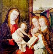 Jan provoost Madonna and Child with two angels oil painting reproduction